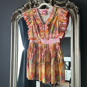 CeliaB 70’s Inspired Mini Dress Small